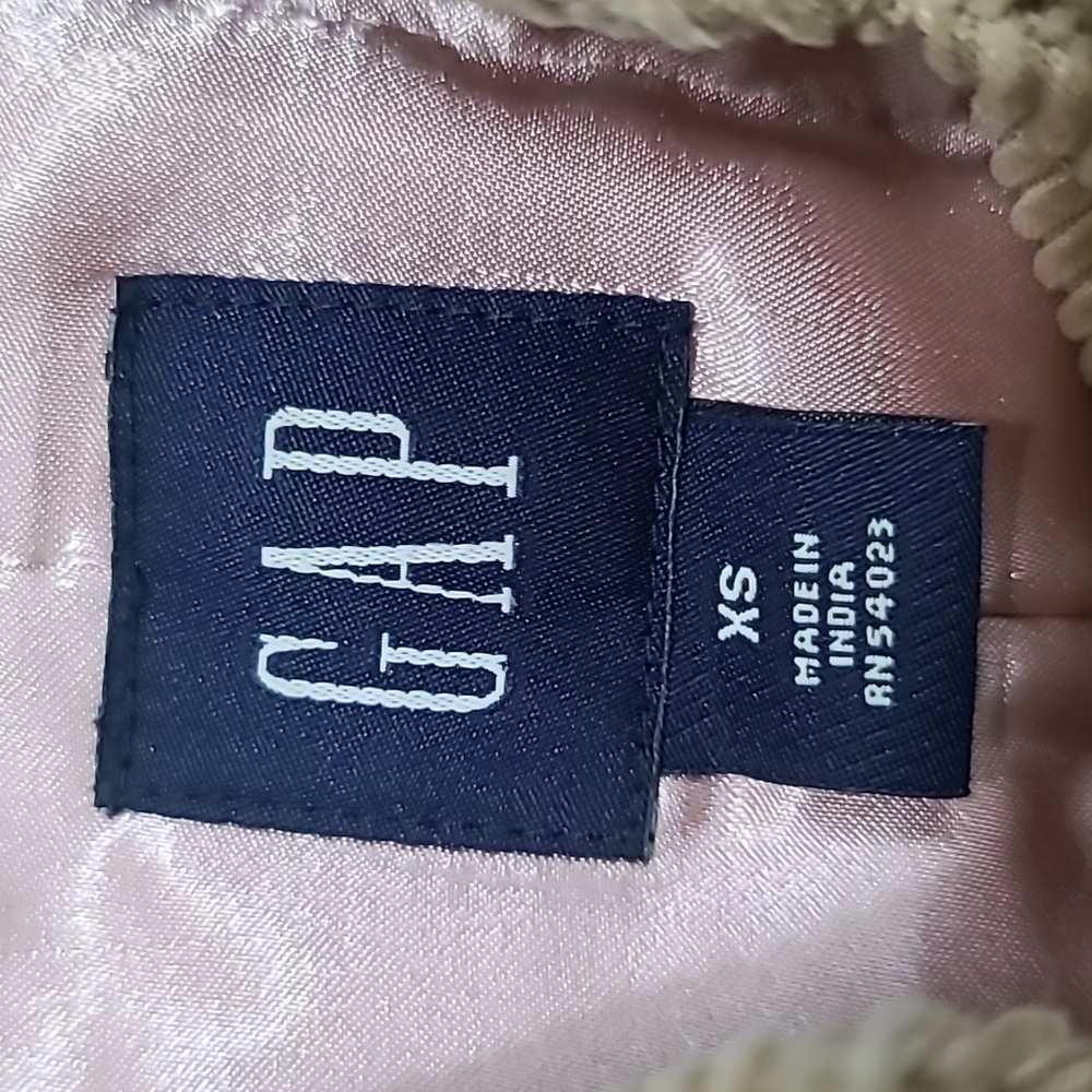 Gap Khaki Double Breasted Corduroy Pea Coat Size XS - Picture 2 of 9